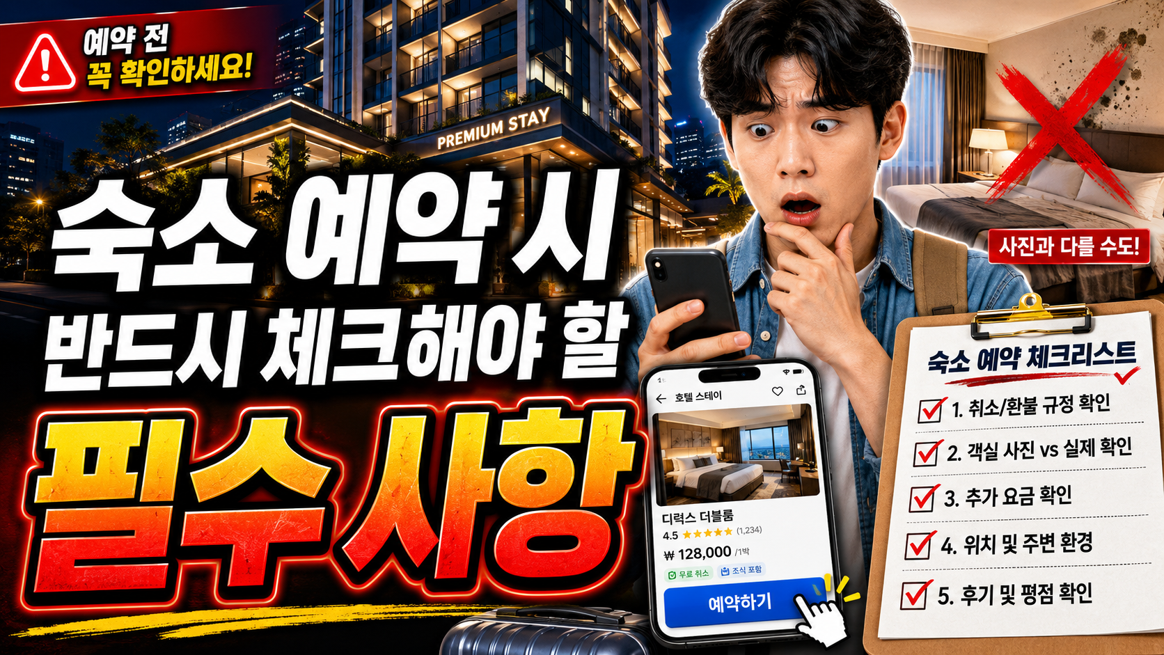 숙소 예약 시 반드시 체크해야 할 필수 사항
